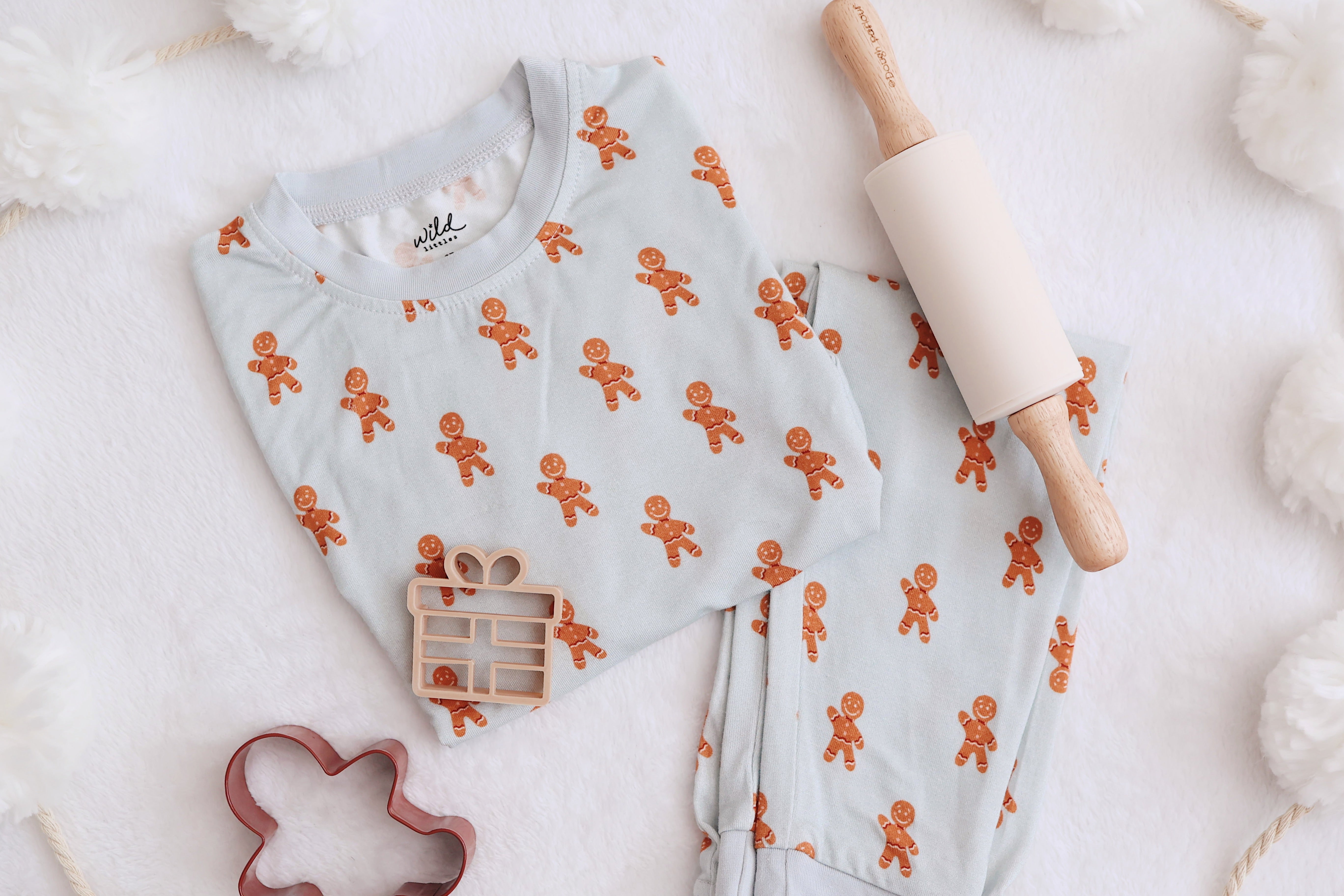 gingerbread fun holiday pajamas