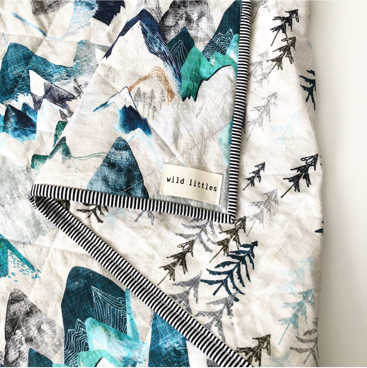 Mountains are Calling Wholecloth Quilt - Made to Order | Wild Littles