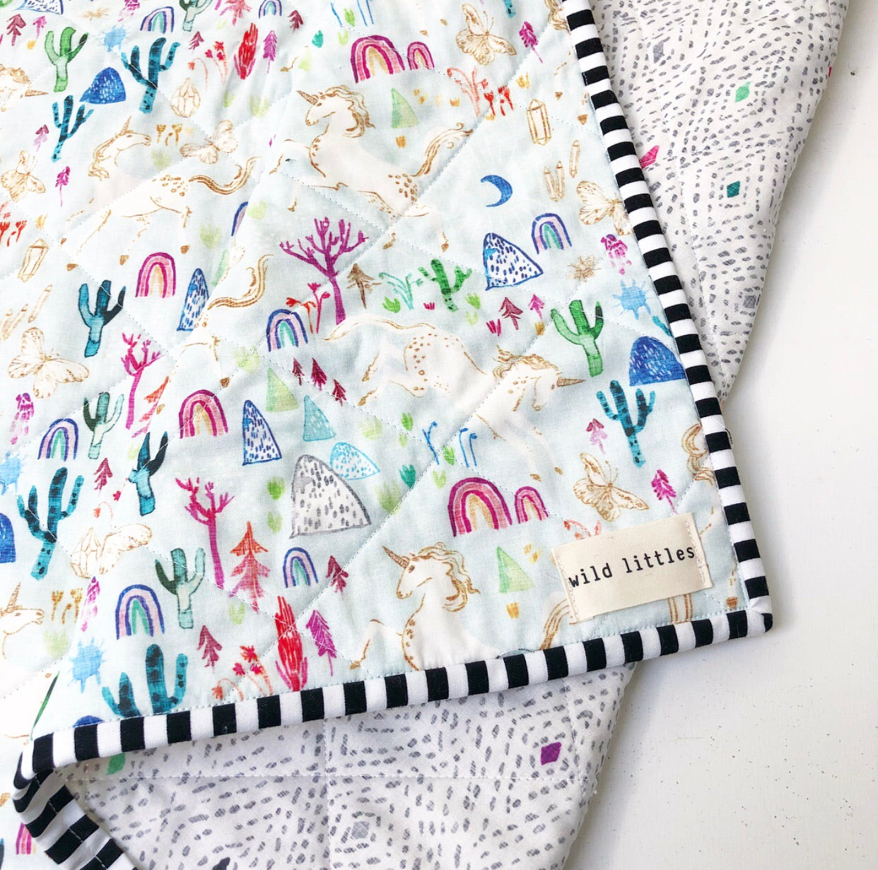 Serendipity Unicorn Wholecloth Quilt - Made to Order | Wild Littles
