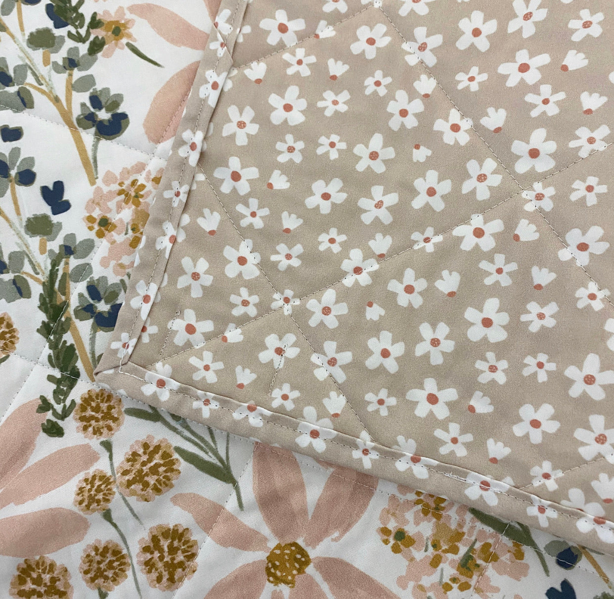 Daisy Bloom Wholecloth Quilt - Made to Order | Wild Littles