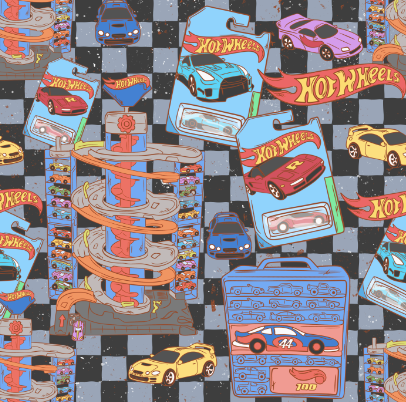 Made to Order Minky Blanket - Hot Wheels