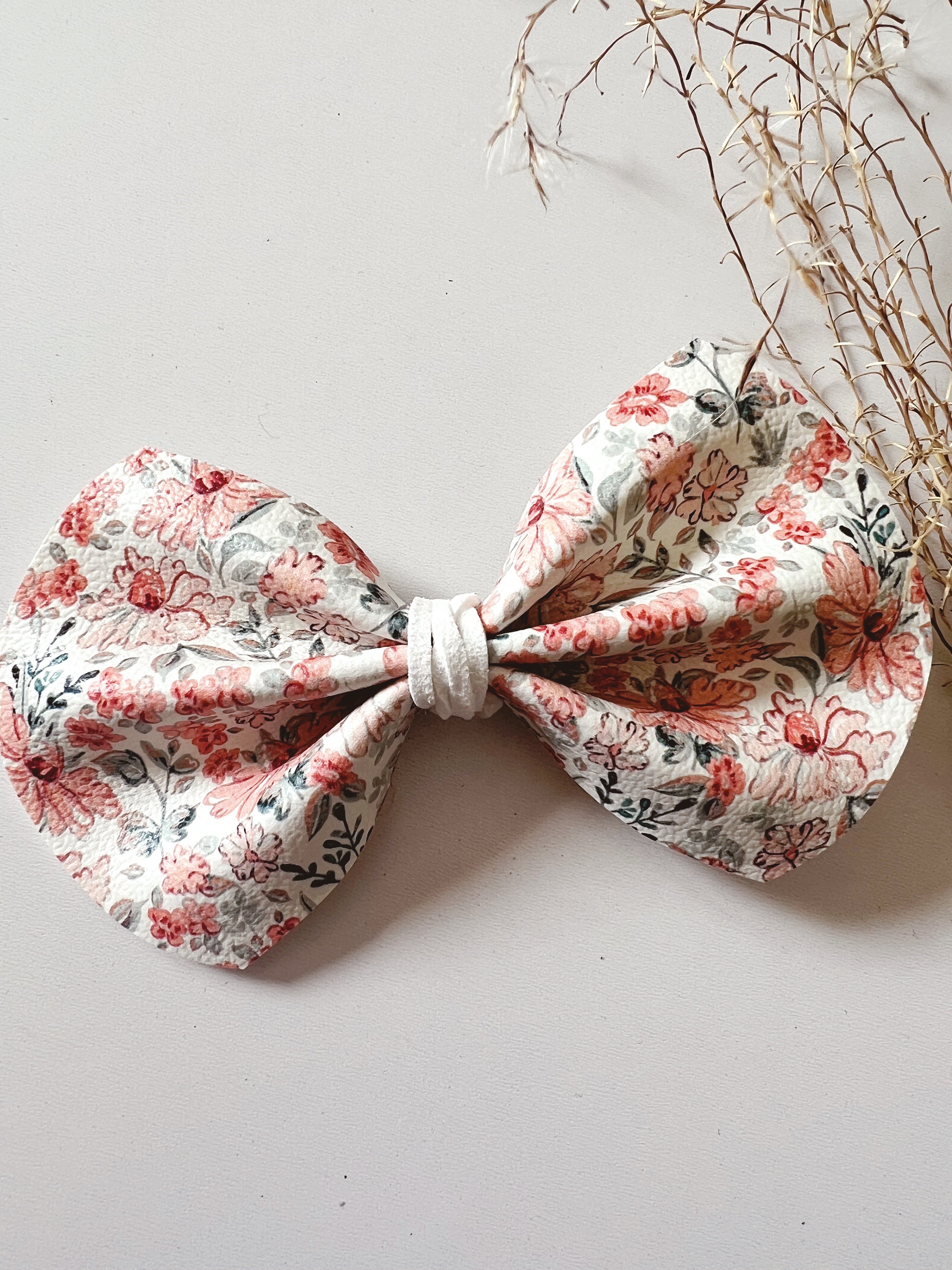 spring time florals hair bow