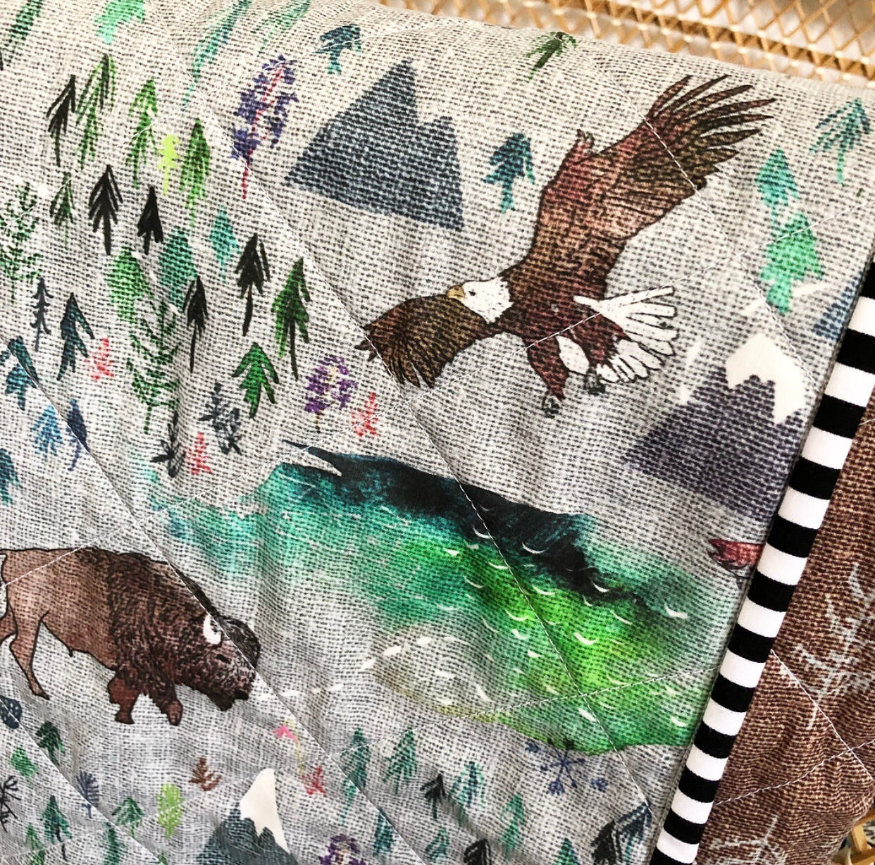 October in the Wild Wholecloth Quilt - Made to Order | Wild Littles