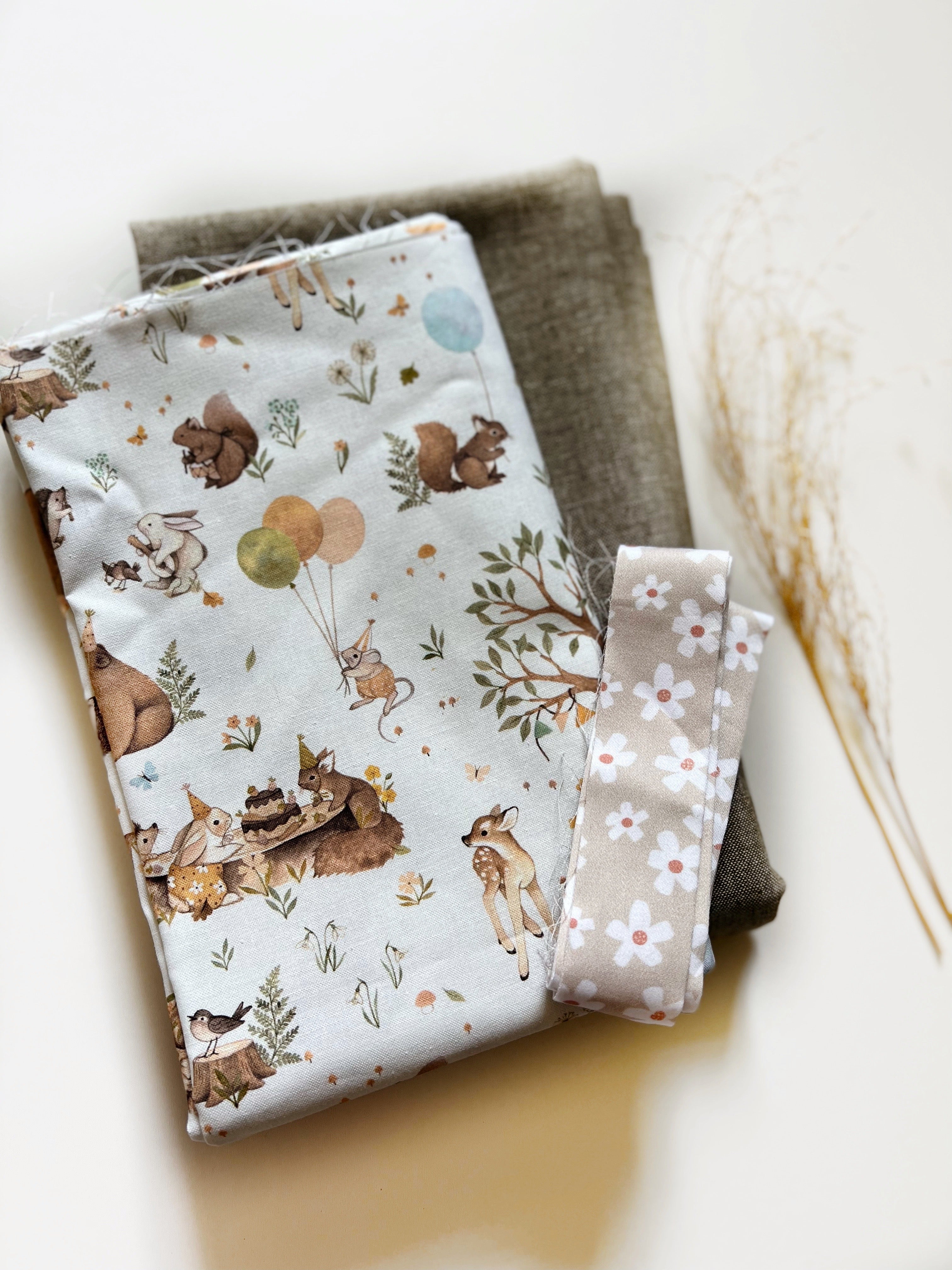 Whole Cloth Quilt Kit - woodland animal party | Wild Littles