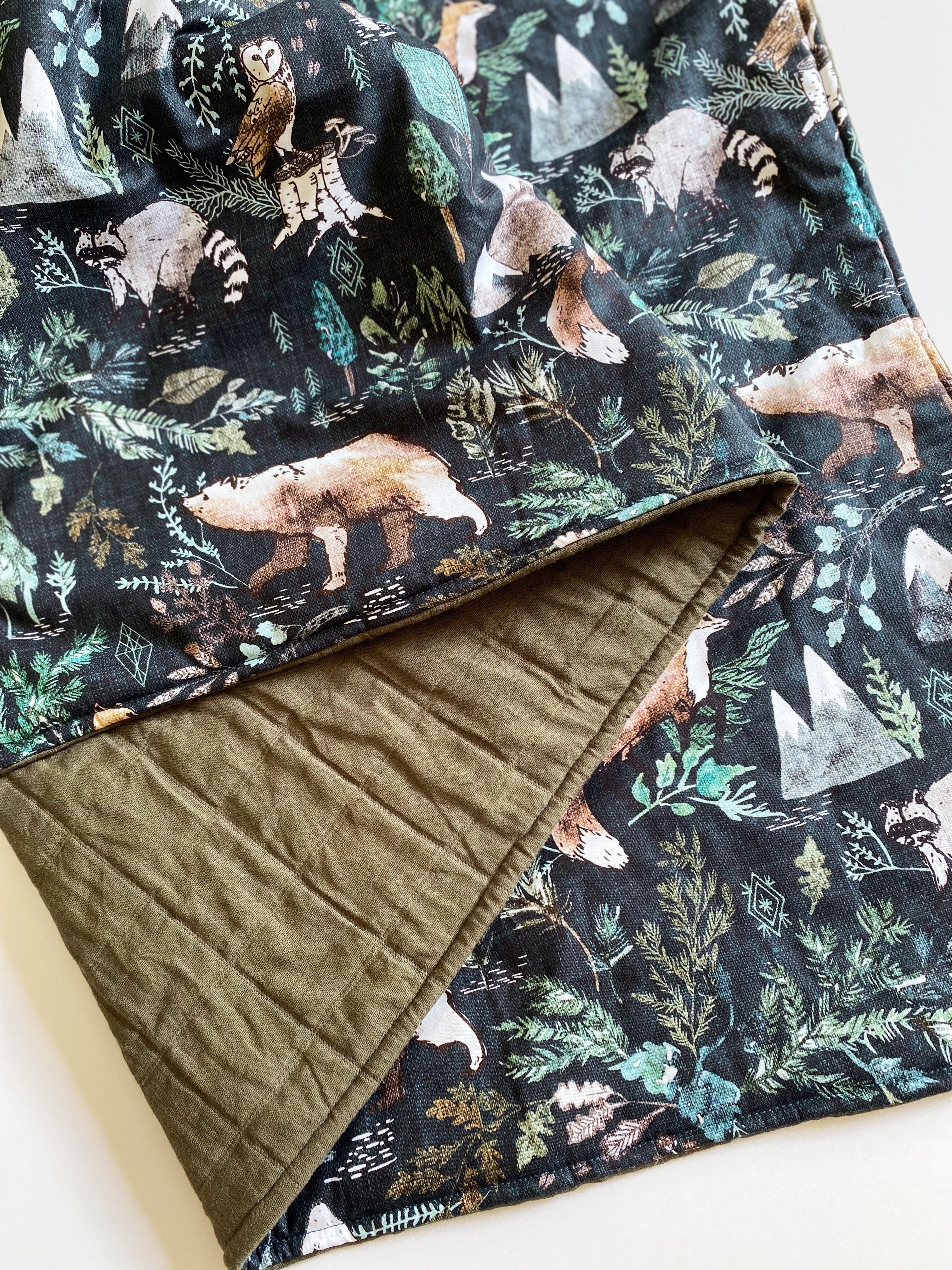 Woodland Muslin Gauze Blanket - Made to Order | Wild Littles