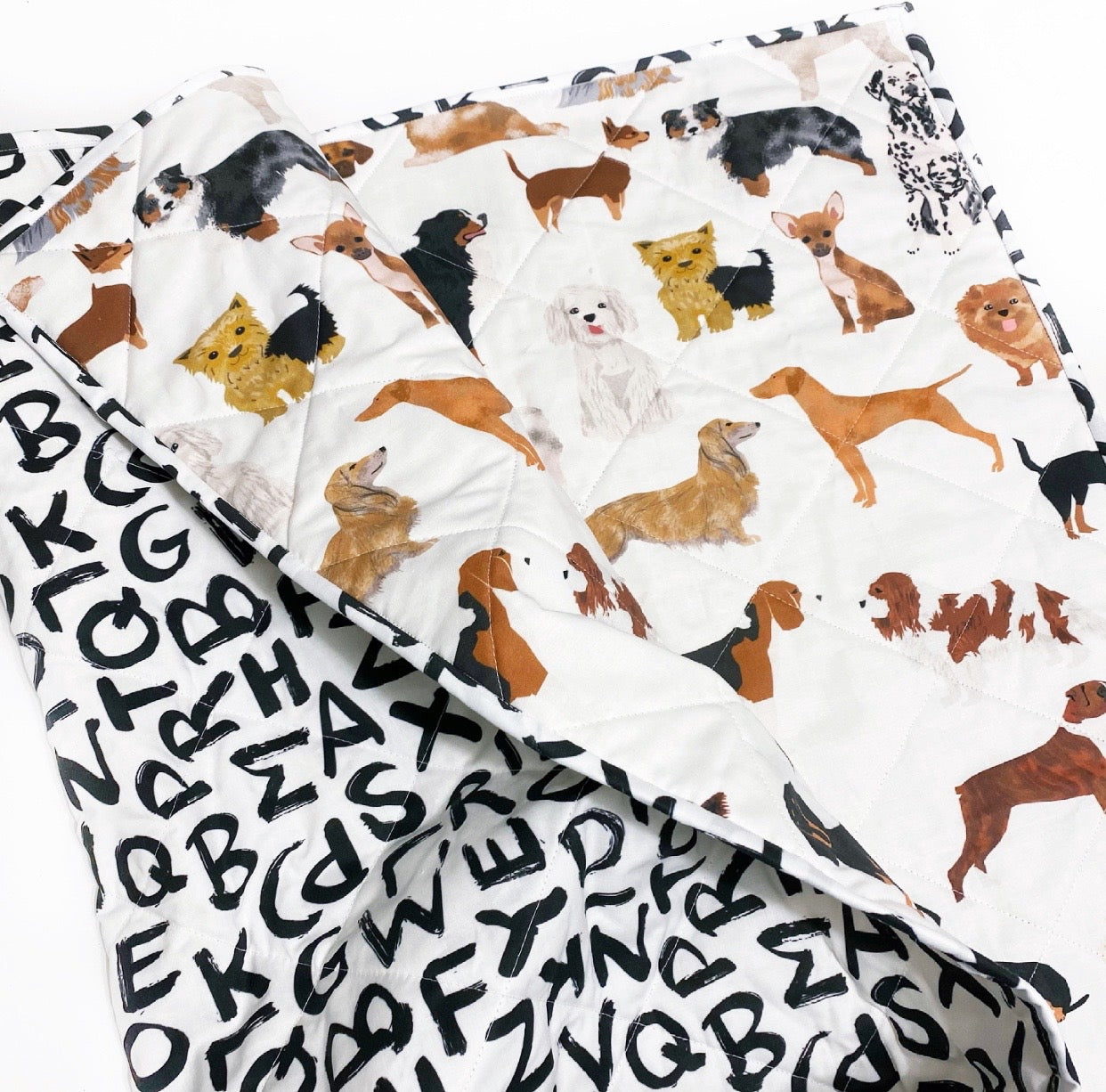 All the Dogs Wholecloth Quilt - Made to Order | Wild Littles