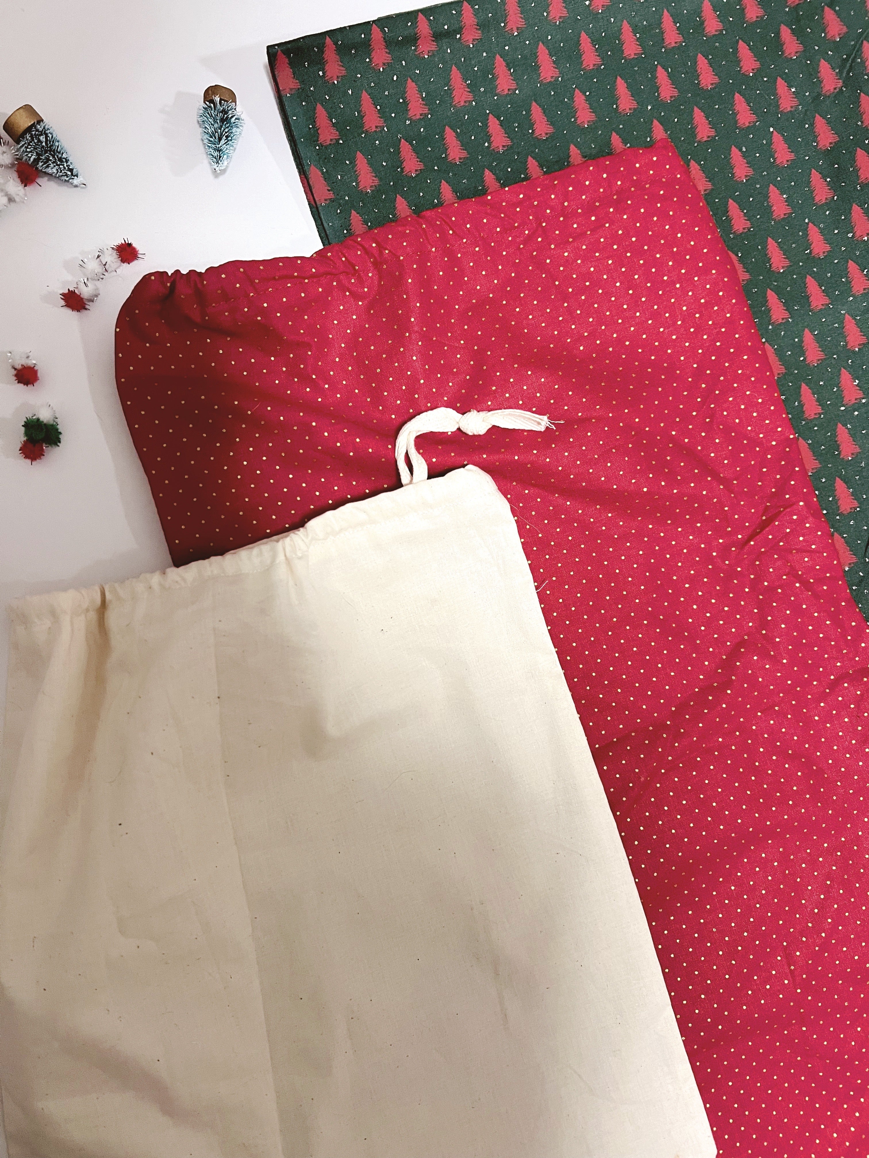 reusable gift bags - holiday mixer