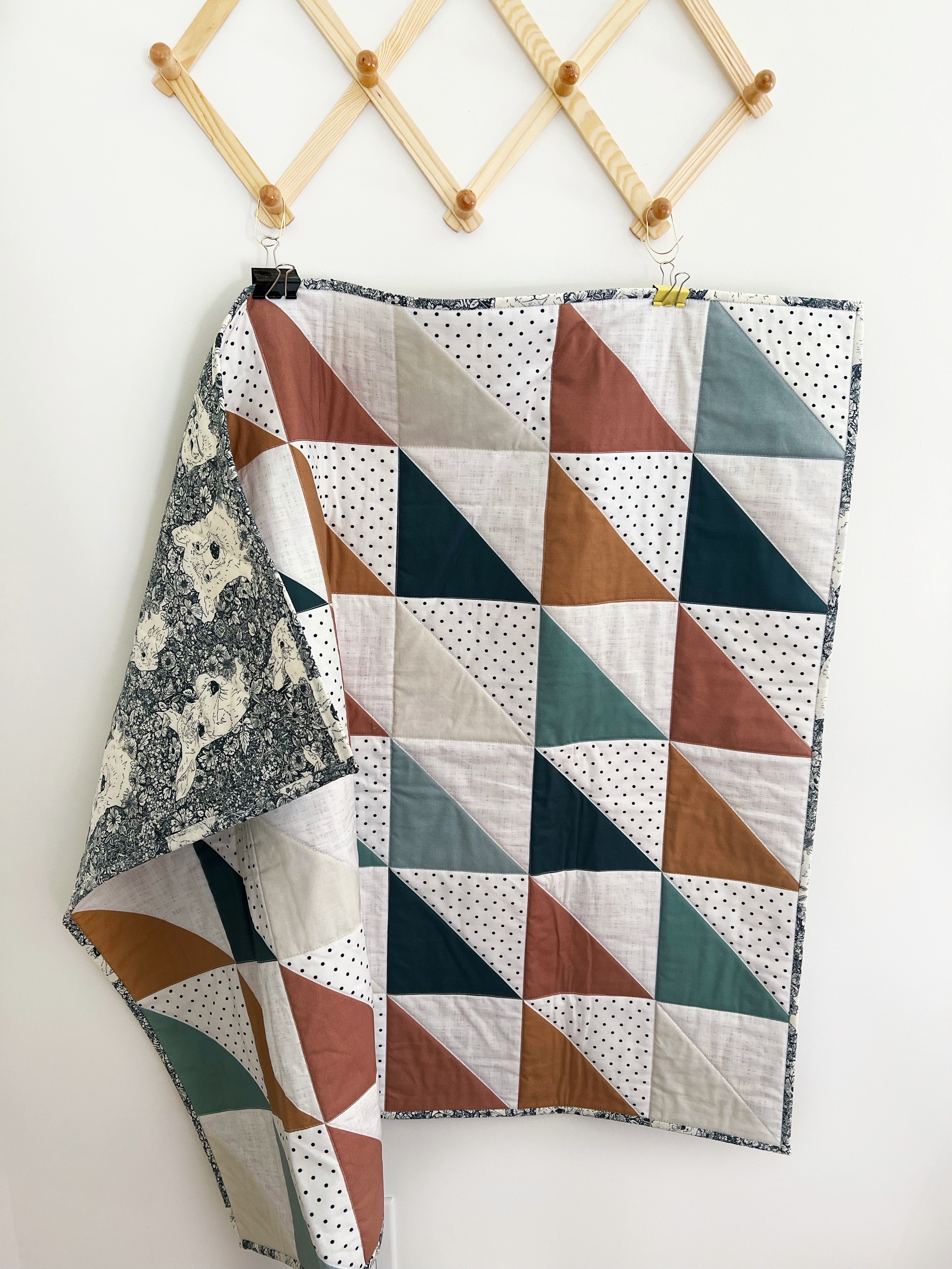 Woodland Puzzlecloth Wholecloth  Quilt - Made to Order | Wild Littles