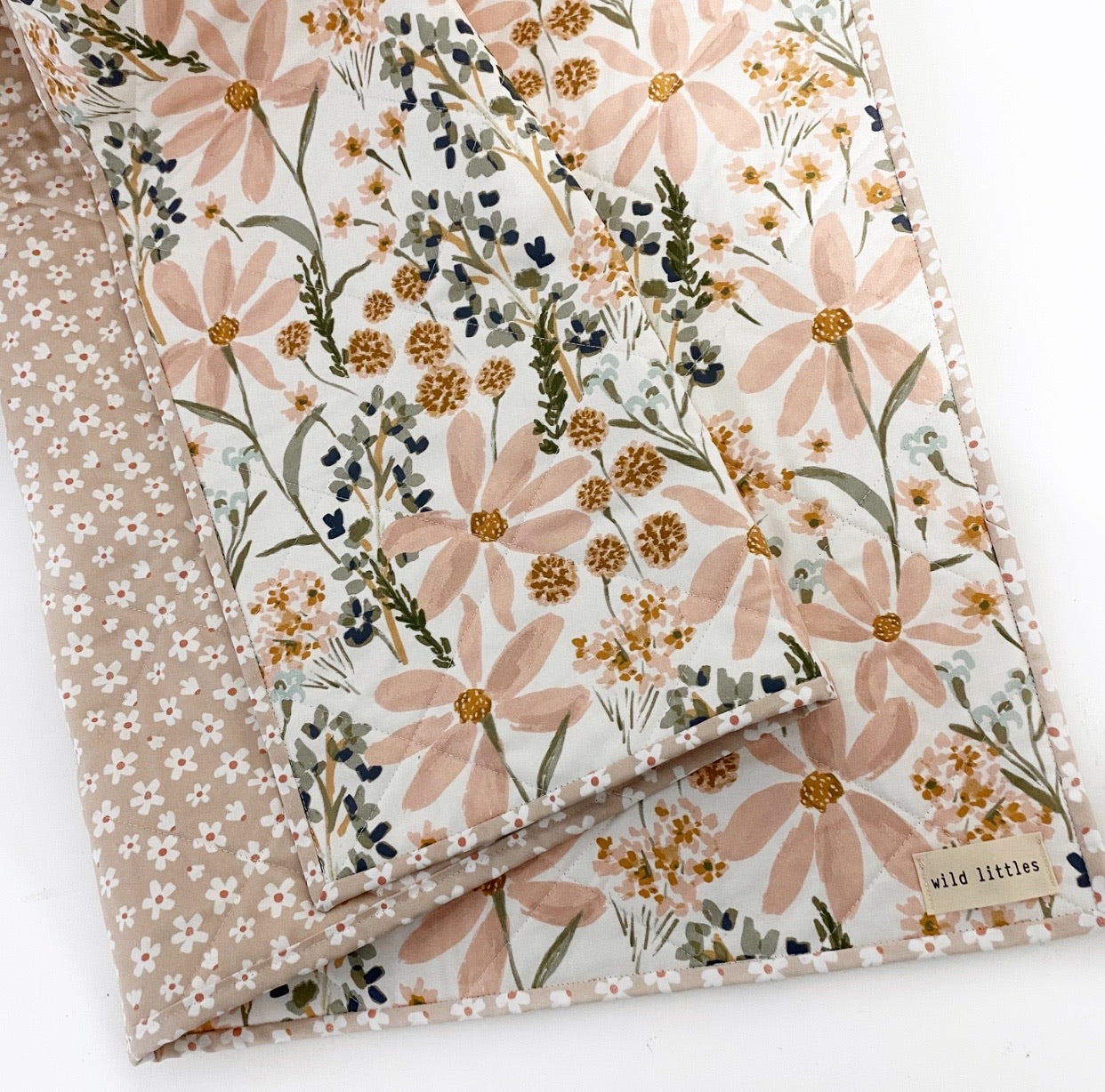Daisy Bloom Wholecloth Quilt - Made to Order | Wild Littles