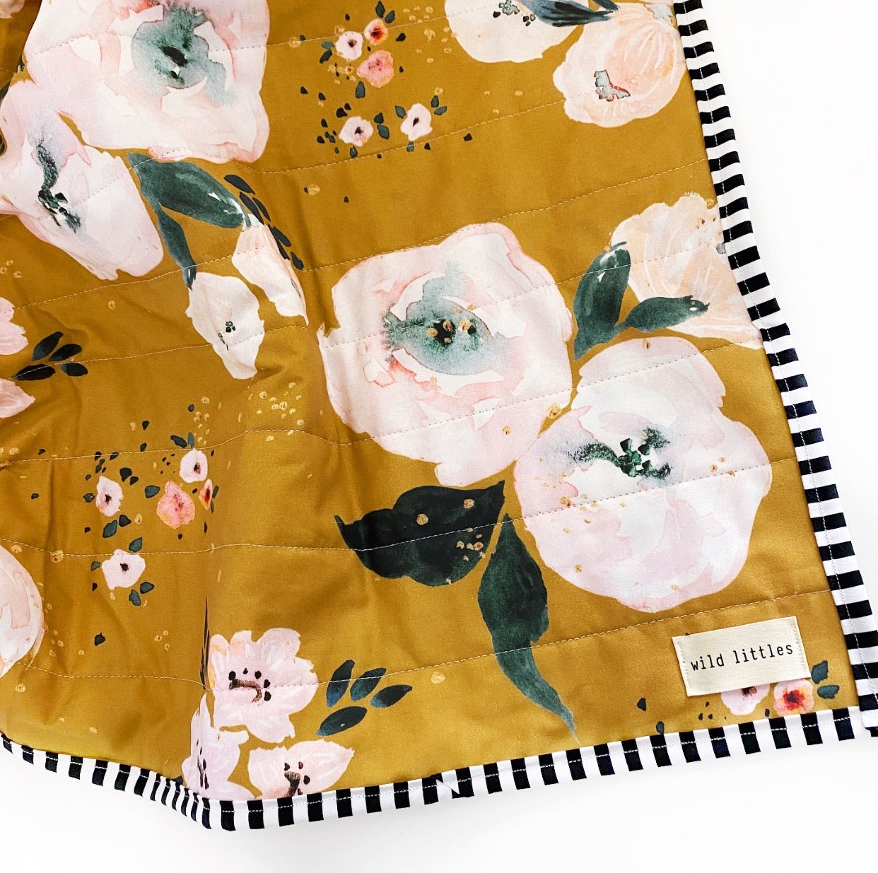 Victoria Floral Wholecloth Quilt - Made to Order | Wild Littles