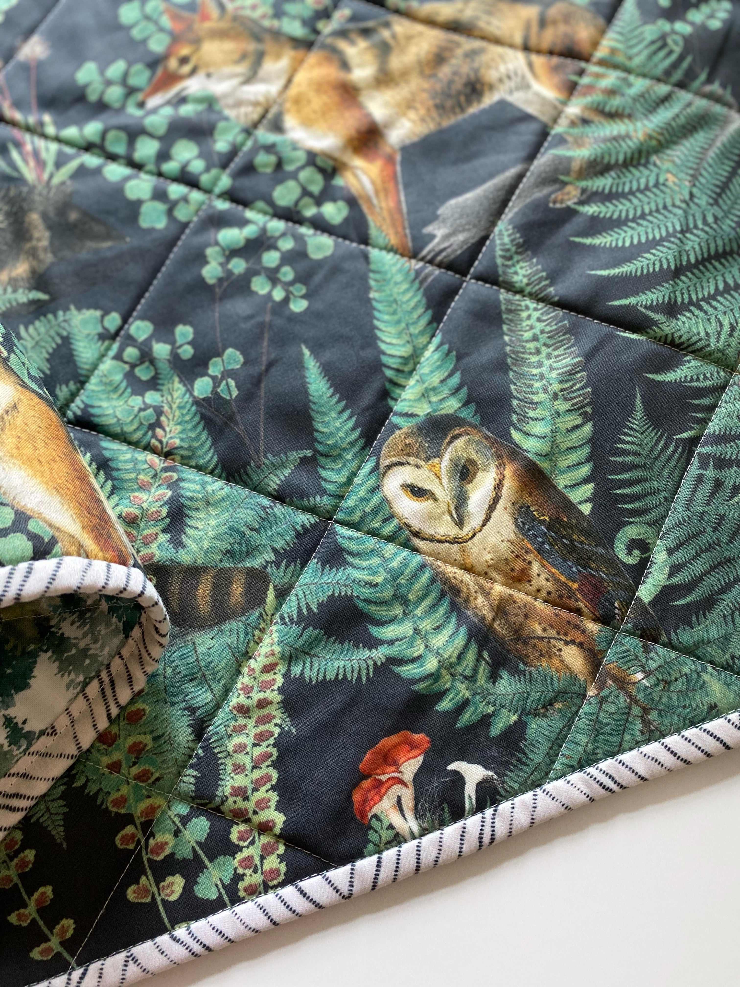 Moody Forest Wholecloth Quilt - Made to Order | Wild Littles