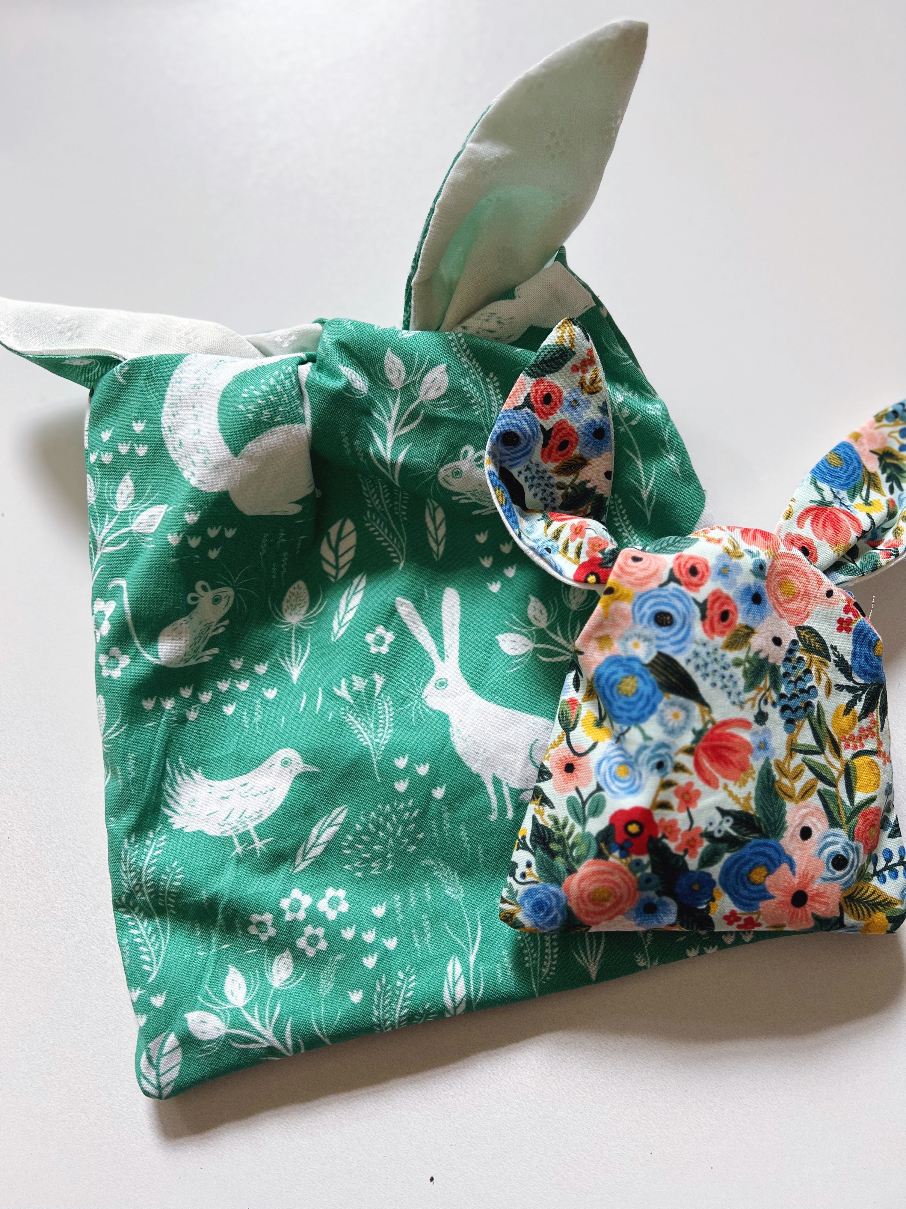 easter bunny bags - easter friends + rifle florals