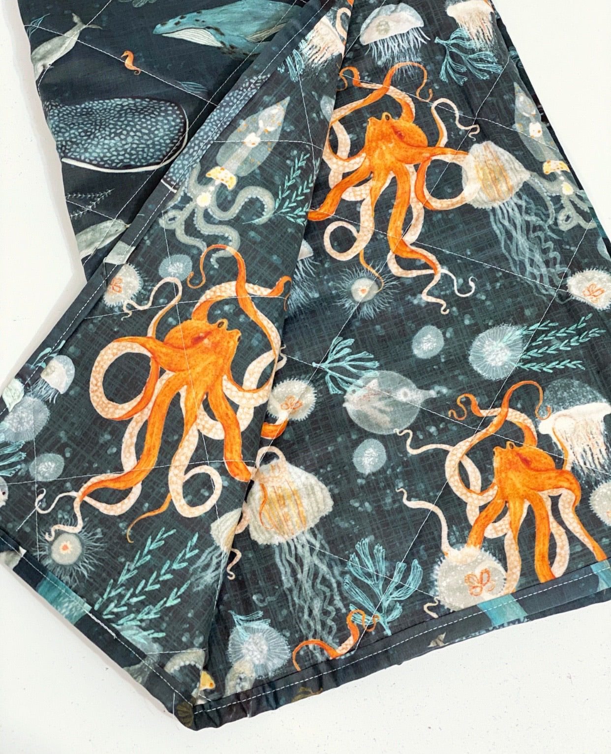 Undersea Gardens Wholecloth Quilt - Made to Order | Wild Littles