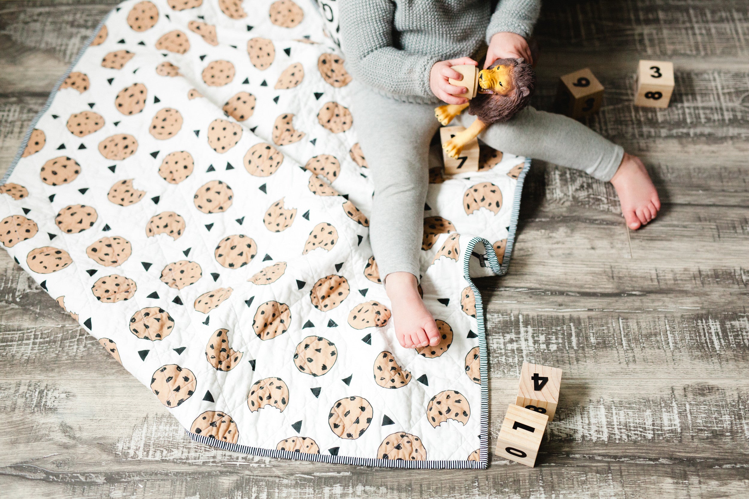 Milk + Cookies Wholecloth Quilt - Made to Order | Wild Littles